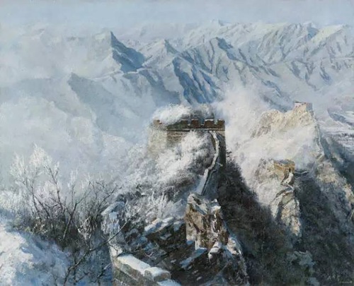 文化生活:油画中的万里长城6、 文化生活:油画中的万里长城6、