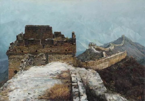 文化生活:油画中的万里长城7、 文化生活:油画中的万里长城7、