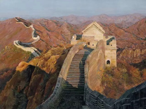 文化生活:油画中的万里长城10、 文化生活:油画中的万里长城10、