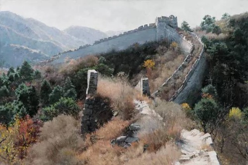 文化生活:油画中的万里长城13、 文化生活:油画中的万里长城13、