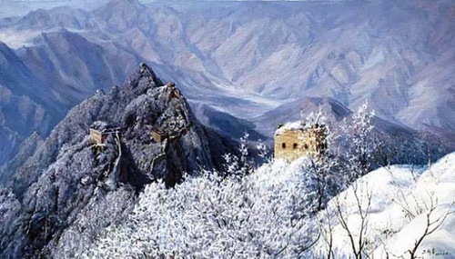 文化生活:油画中的万里长城16、 文化生活:油画中的万里长城16、