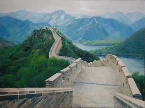 文化生活:油画中的万里长城19、 文化生活:油画中的万里长城19、