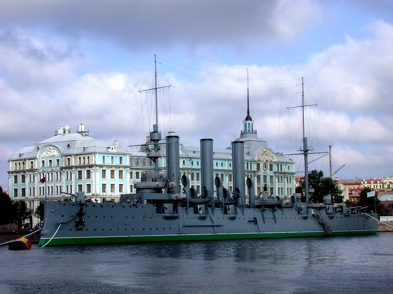俄罗斯巨大的列宁塑像,圣彼得堡"阿芙乐儿号"炮舰,莫斯科红场