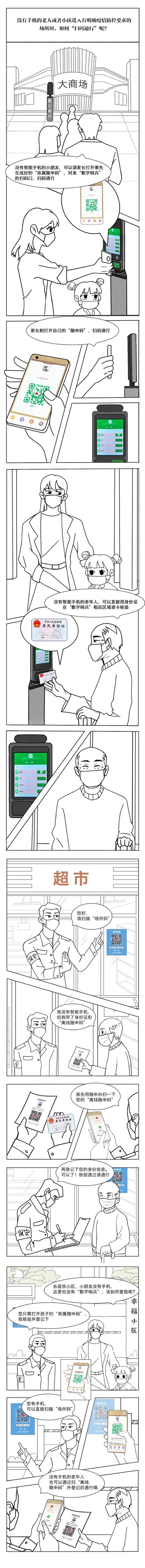 没有智能手机的老年人如何“扫码通行”？